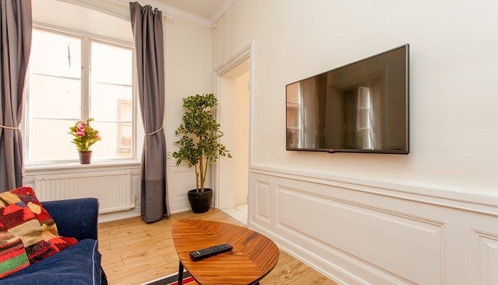 hotel apartment stockholm old town: standard one bedroom - sitting area